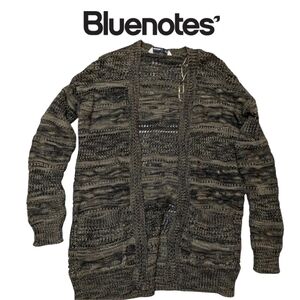Bluenotes crochet/knit style, greenish colour, size small, cardigan